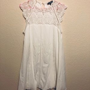 White lulus babydoll dress